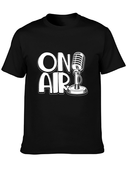 On Air Microphone Graphic T-Shirt