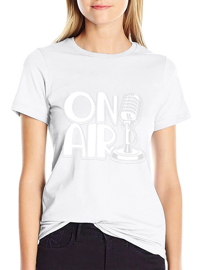 On Air Microphone Graphic T-Shirt
