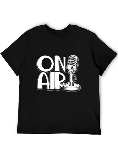 On Air Microphone Graphic T-Shirt