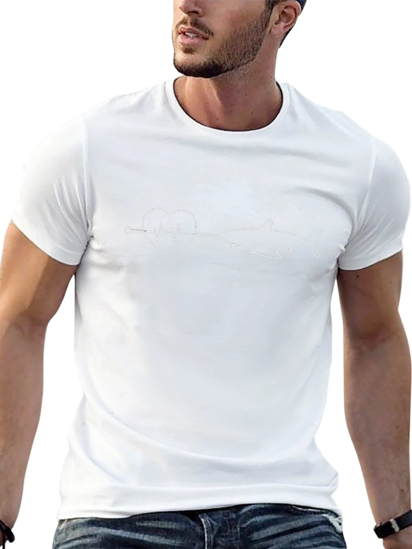 Heartbeat Shark T-Shirt
