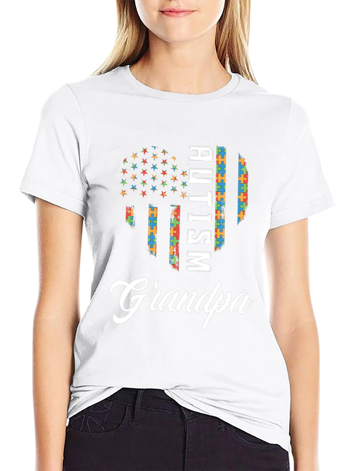 Autism Awareness Grandpa T-Shirt