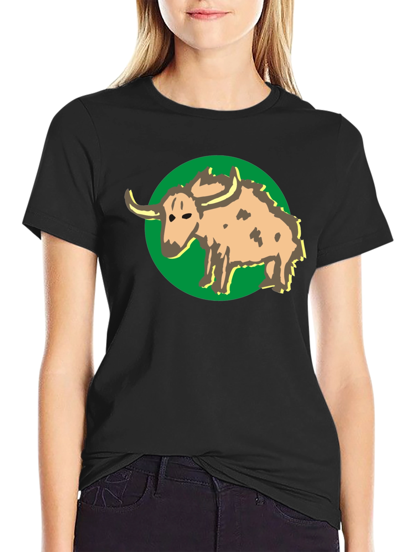 Buffalo Graphic Print Black T-Shirt