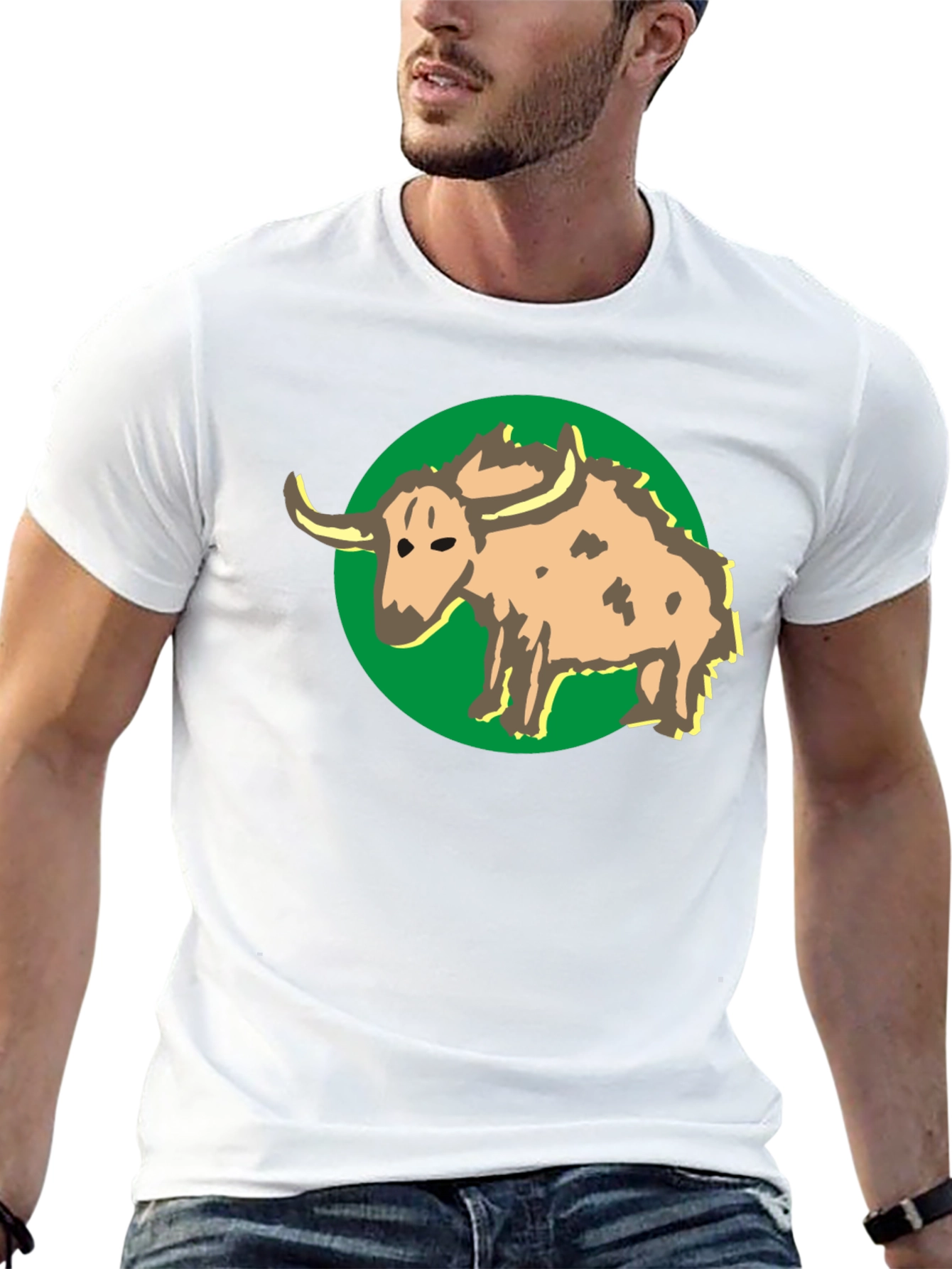 Buffalo Graphic Print Black T-Shirt