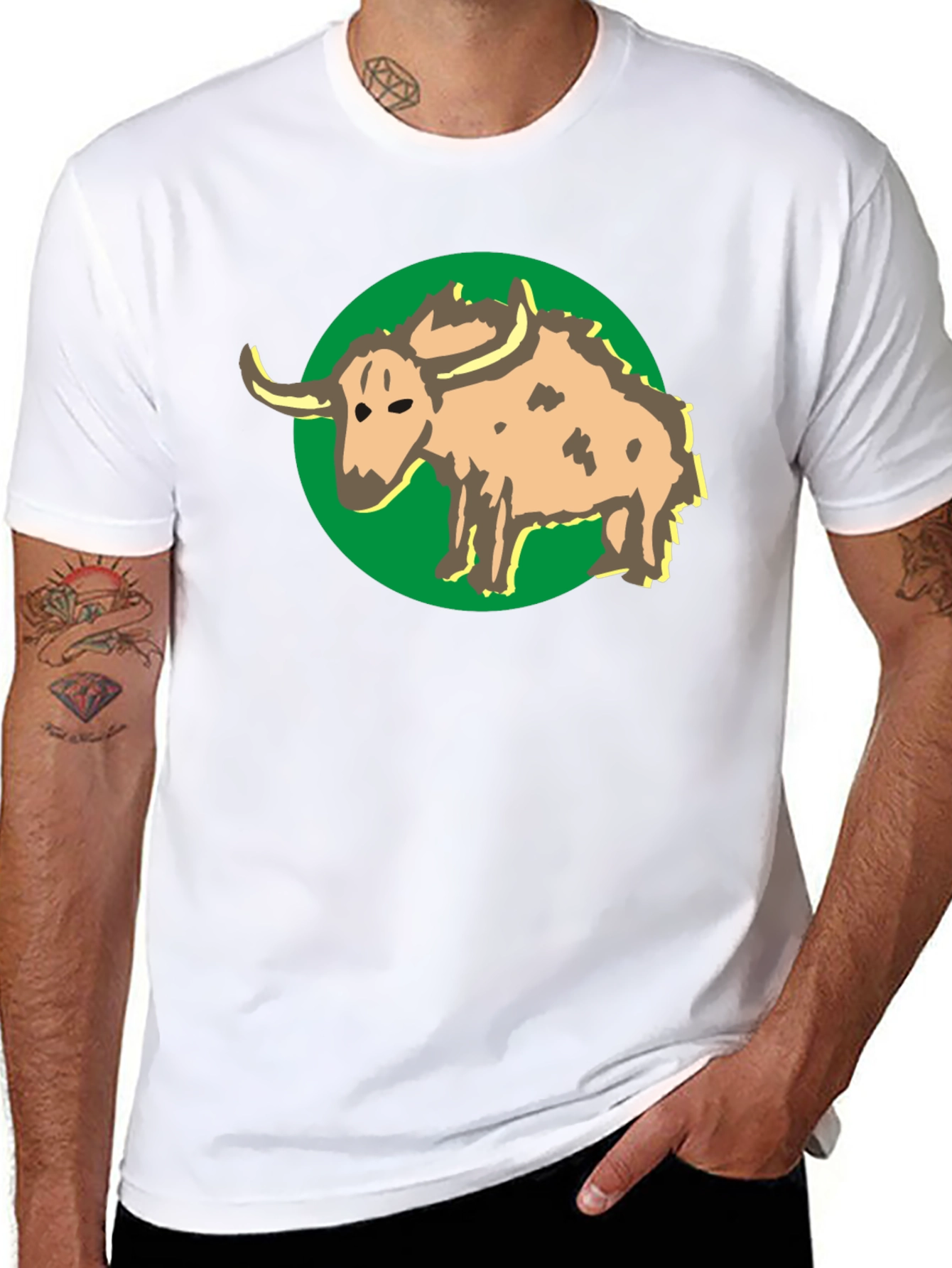 Buffalo Graphic Print Black T-Shirt