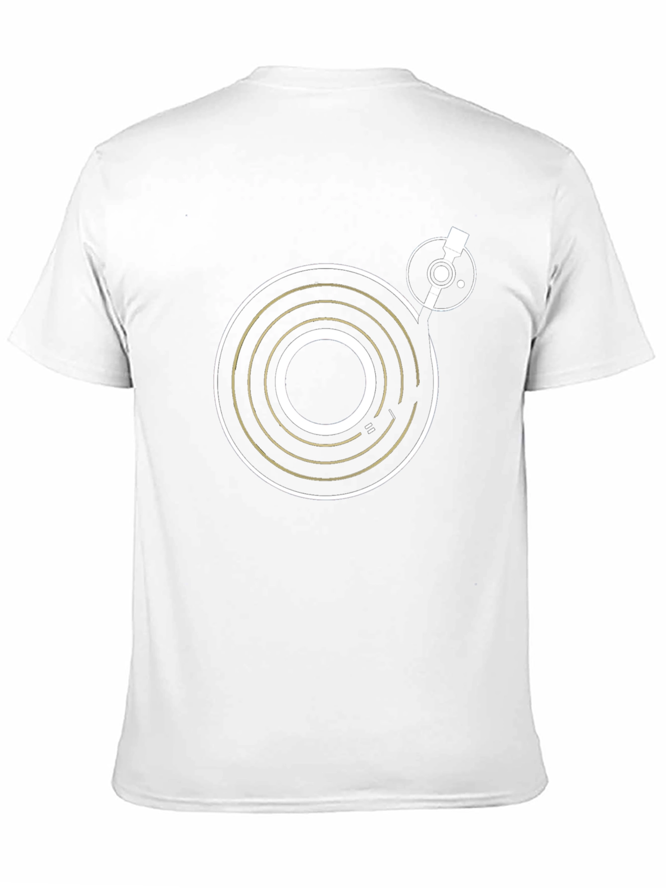 DJ Turntable Graphic Tee - Black Cotton T-Shirt