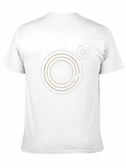 DJ Turntable Graphic Tee - Black Cotton T-Shirt