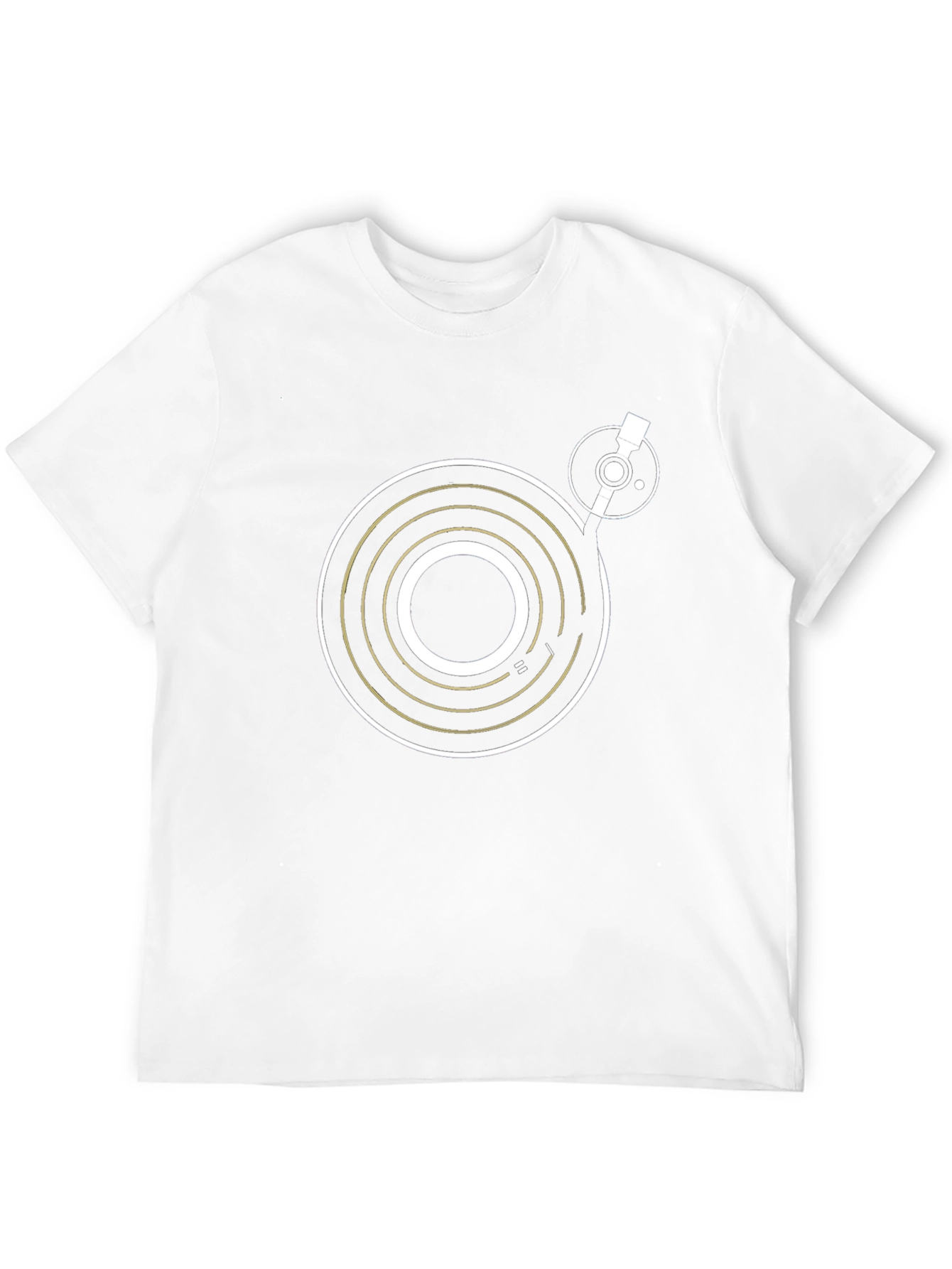 DJ Turntable Graphic Tee - Black Cotton T-Shirt