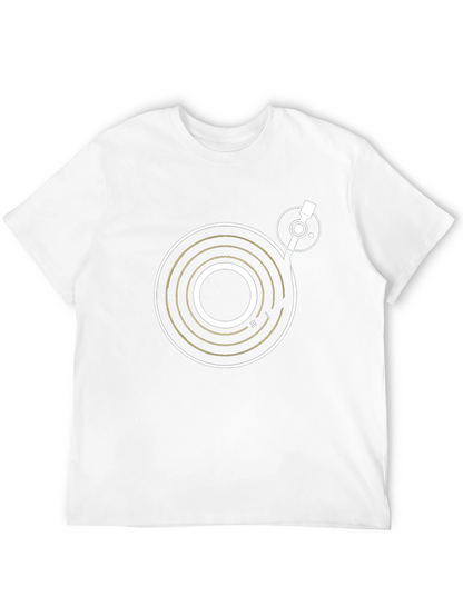 DJ Turntable Graphic Tee - Black Cotton T-Shirt