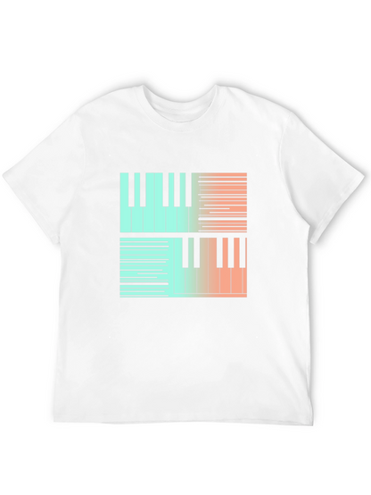 Piano Keys Graphic Tee - Stylish Music Lover Shirt