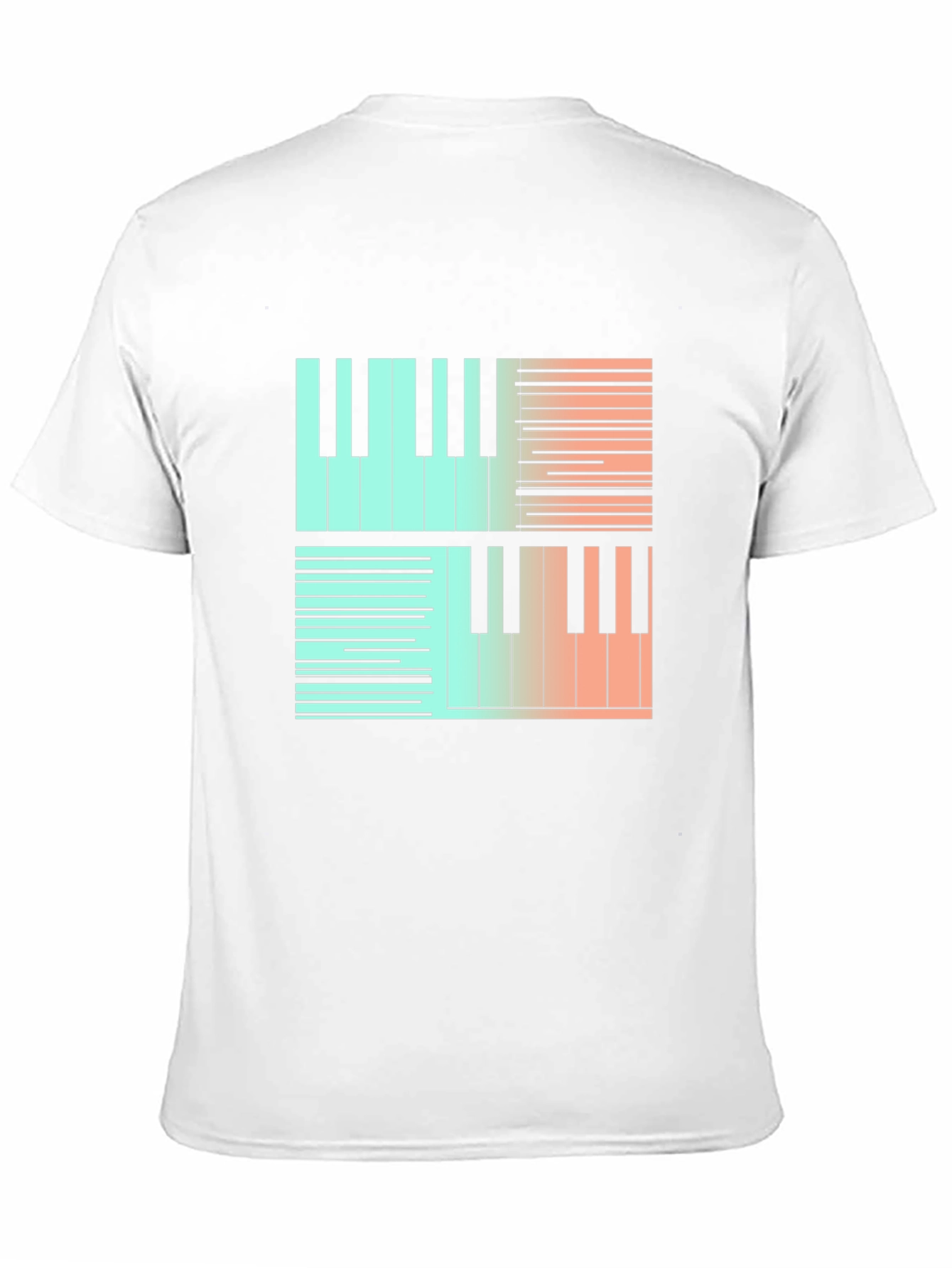Piano Keys Graphic Tee - Stylish Music Lover Shirt