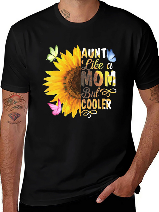 Aunt Like a Mom Sunflower T-Shirt