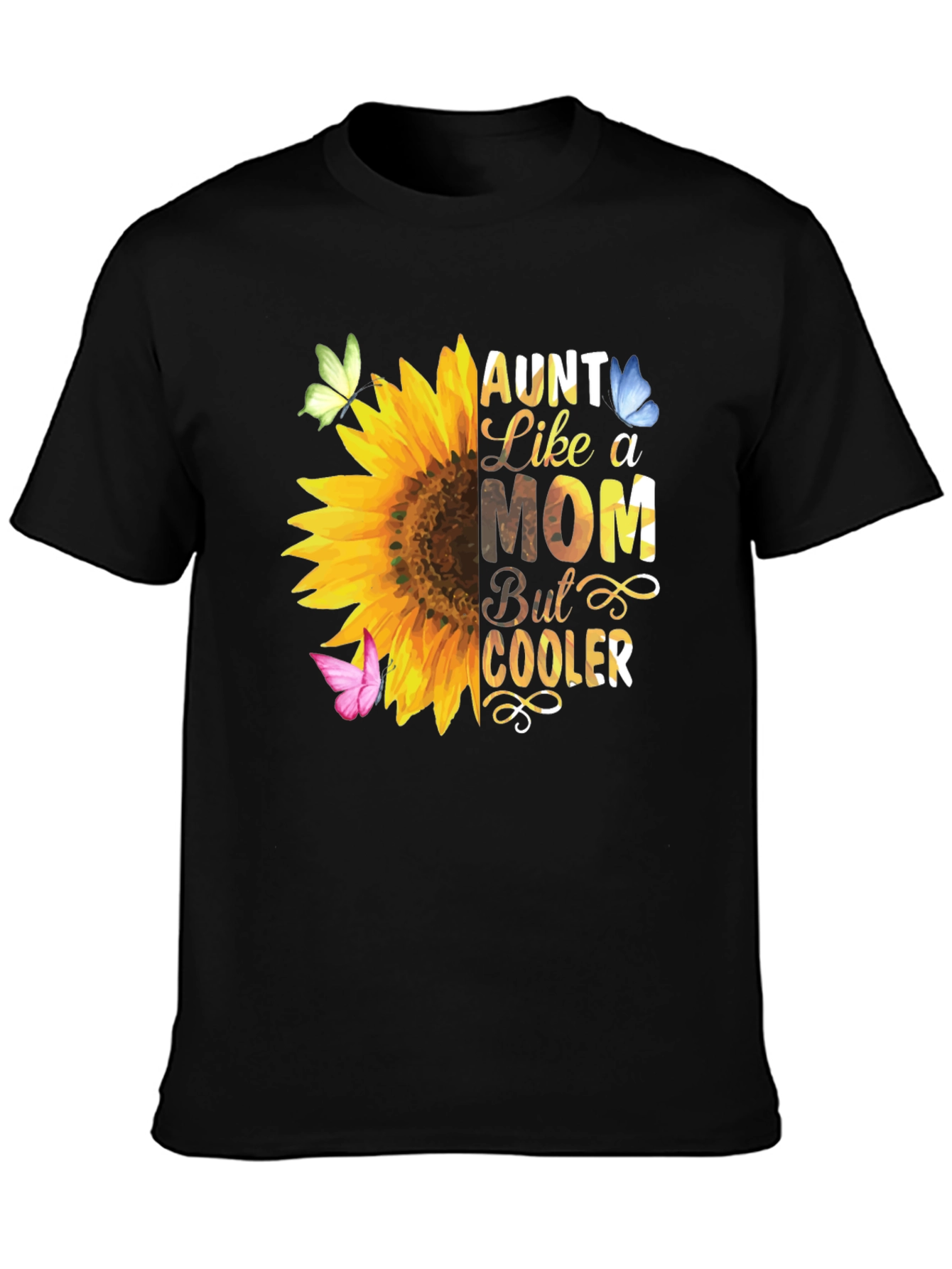 Aunt Like a Mom Sunflower T-Shirt