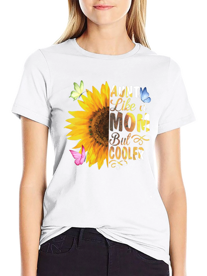 Aunt Like a Mom Sunflower T-Shirt