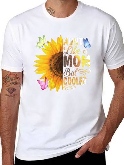 Aunt Like a Mom Sunflower T-Shirt
