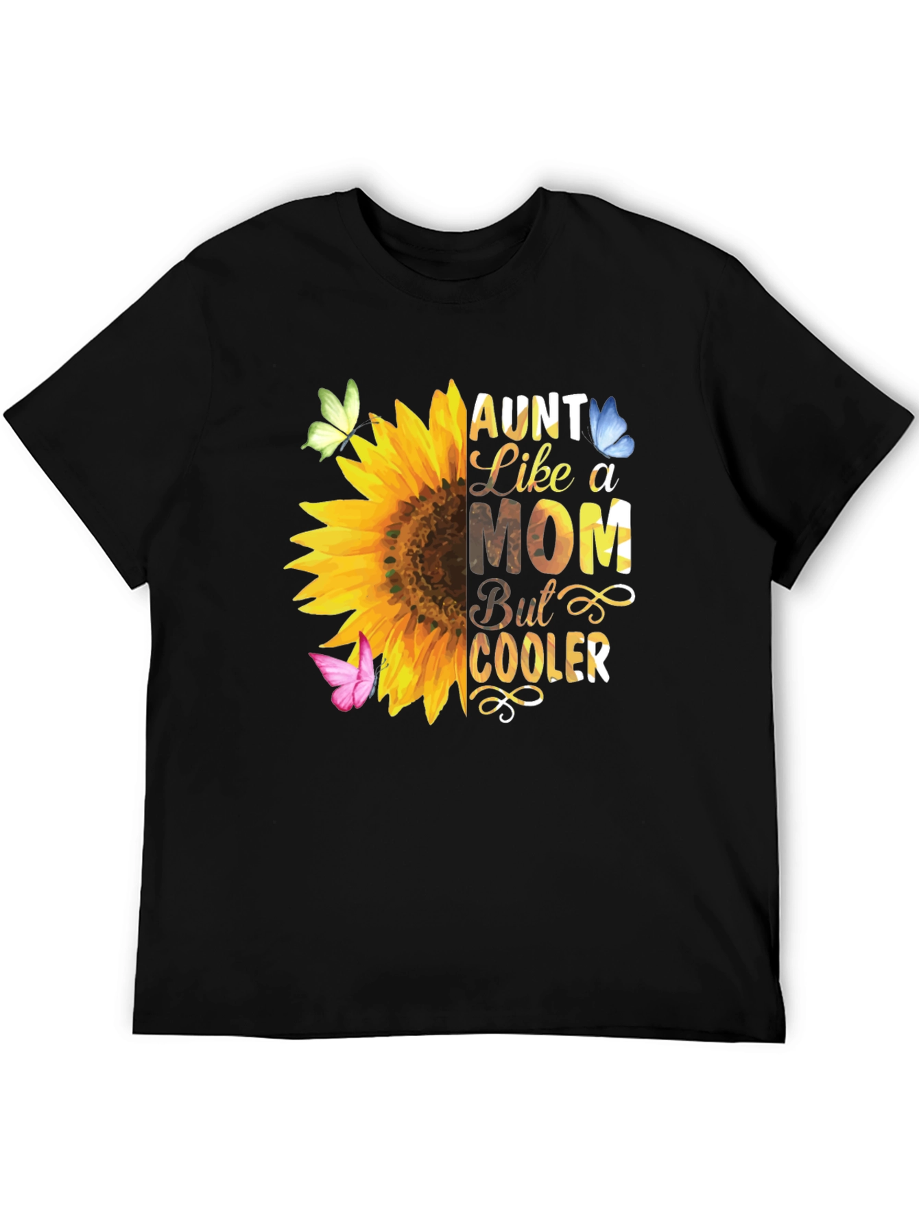 Aunt Like a Mom Sunflower T-Shirt