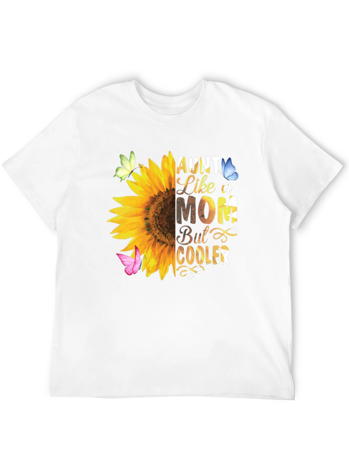 Aunt Like a Mom Sunflower T-Shirt