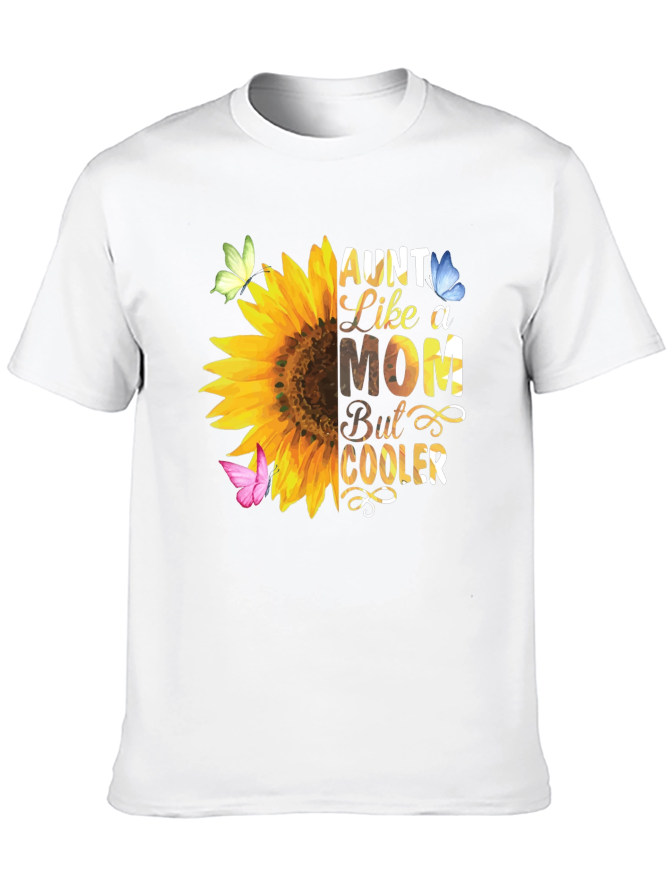 Aunt Like a Mom Sunflower T-Shirt