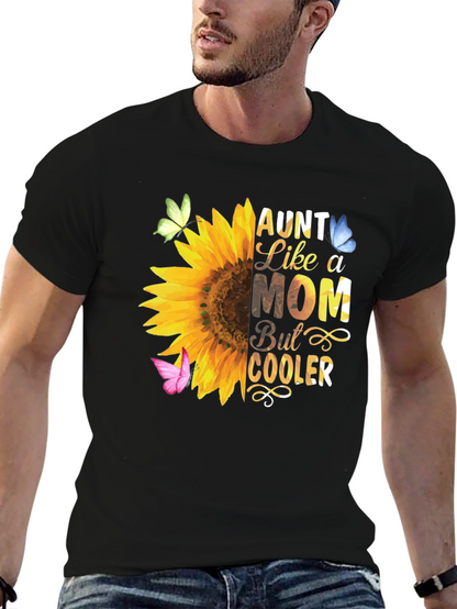 Aunt Like a Mom Sunflower T-Shirt