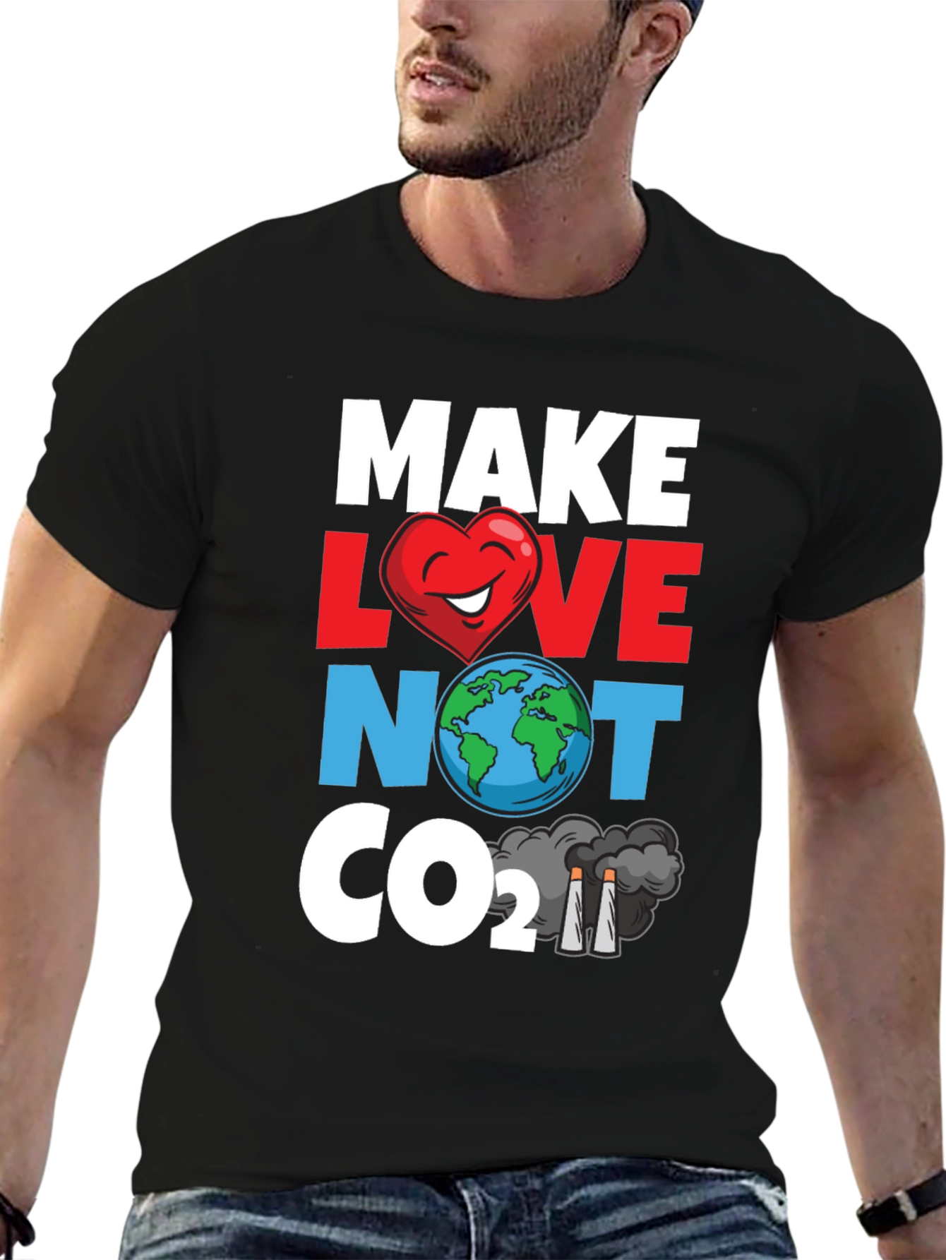 Eco-Friendly Tee: Make Love Not CO2