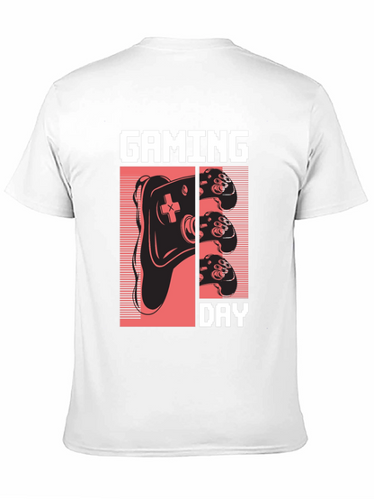 Gaming Day Pixel Art Black T-Shirt