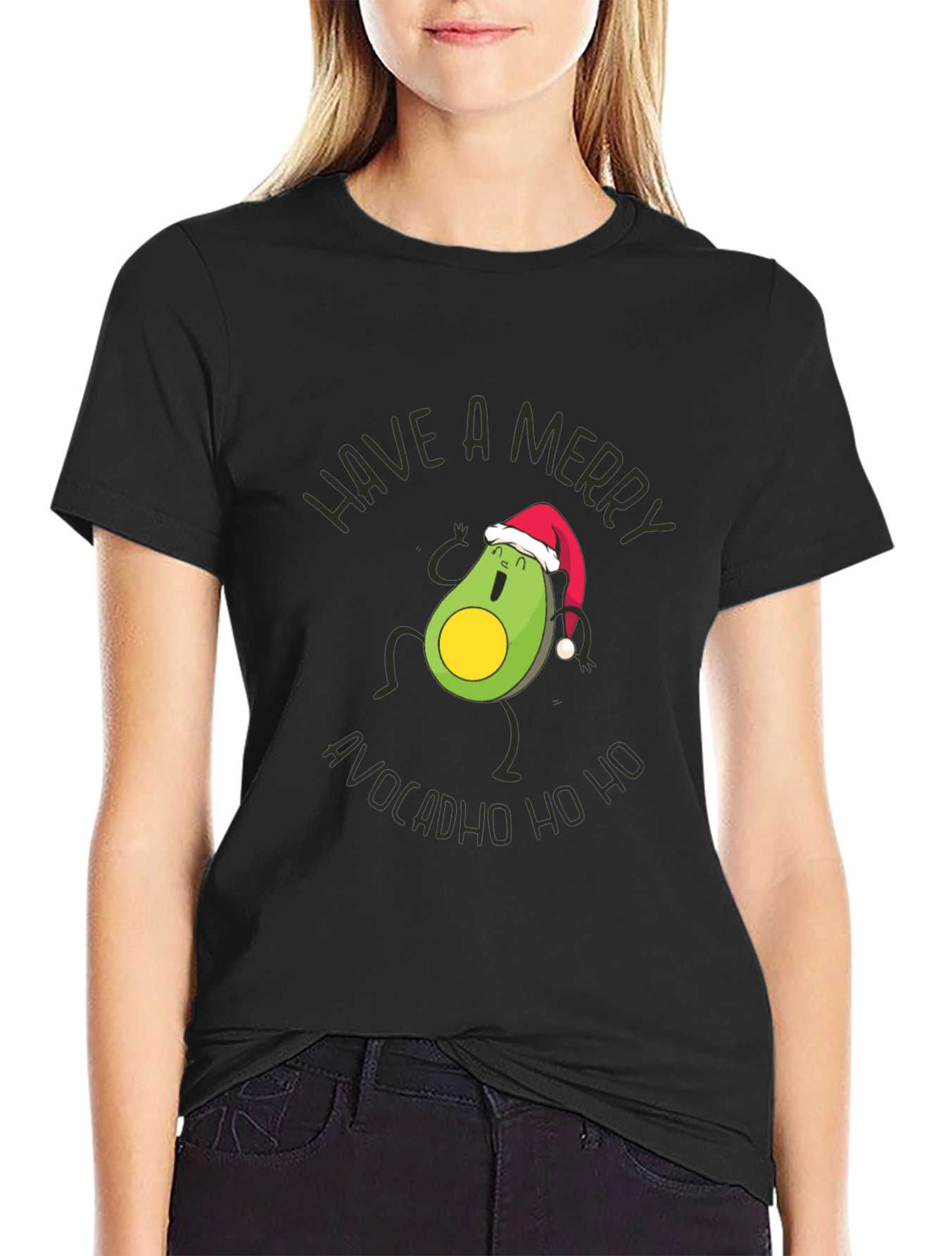 Merry AvocadHO HO Christmas T-Shirt