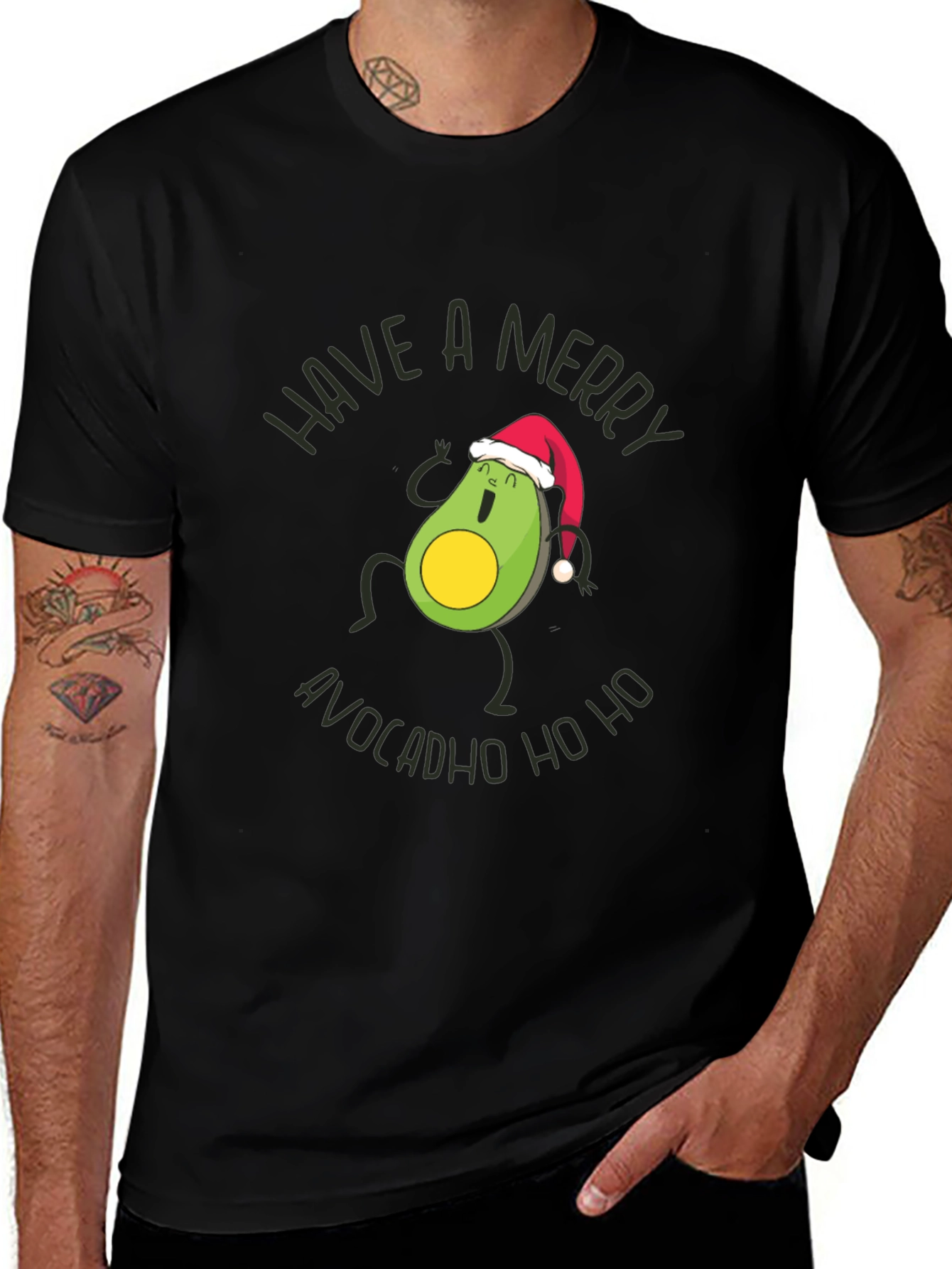 Merry AvocadHO HO Christmas T-Shirt