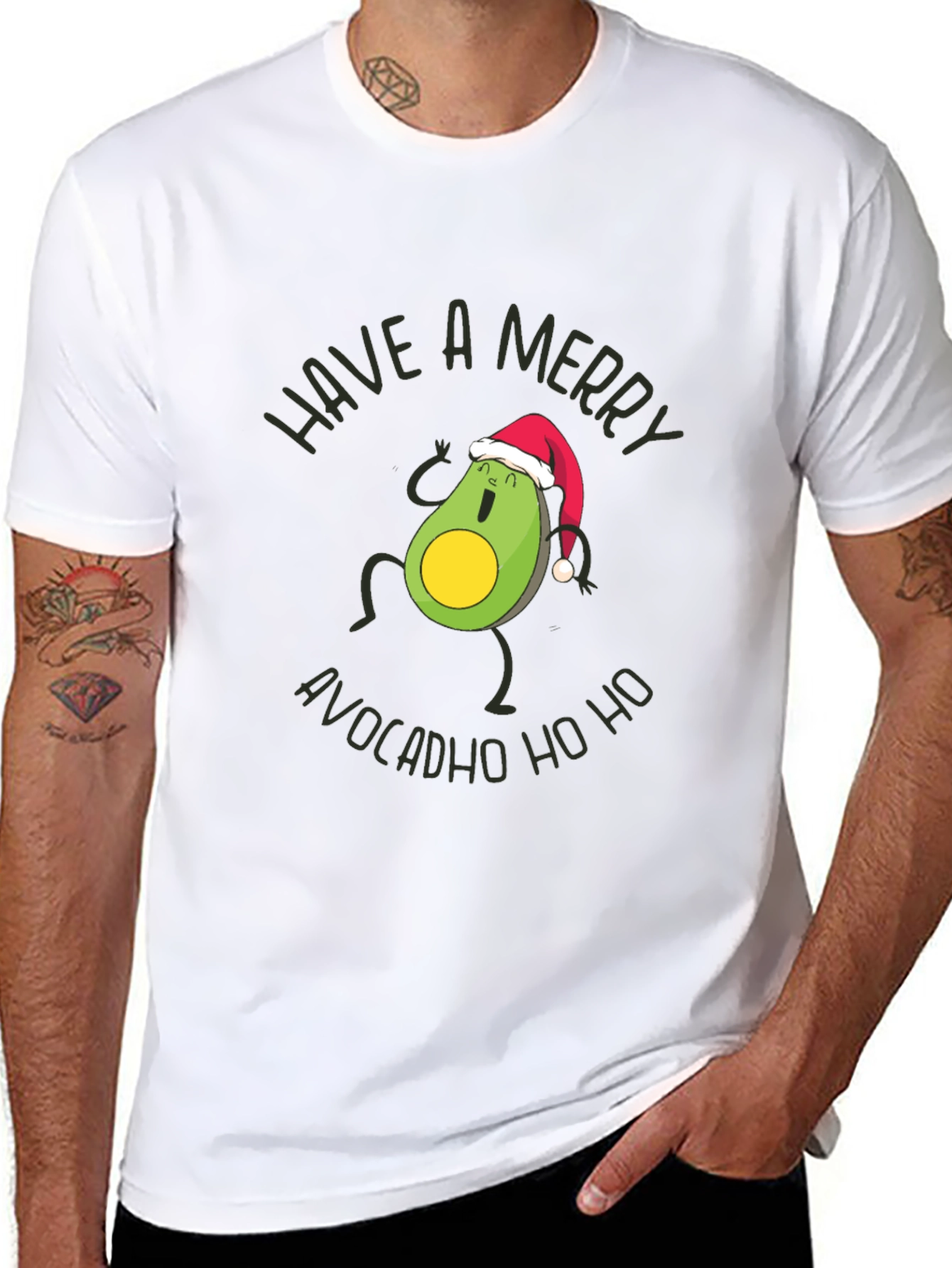 Merry AvocadHO HO Christmas T-Shirt