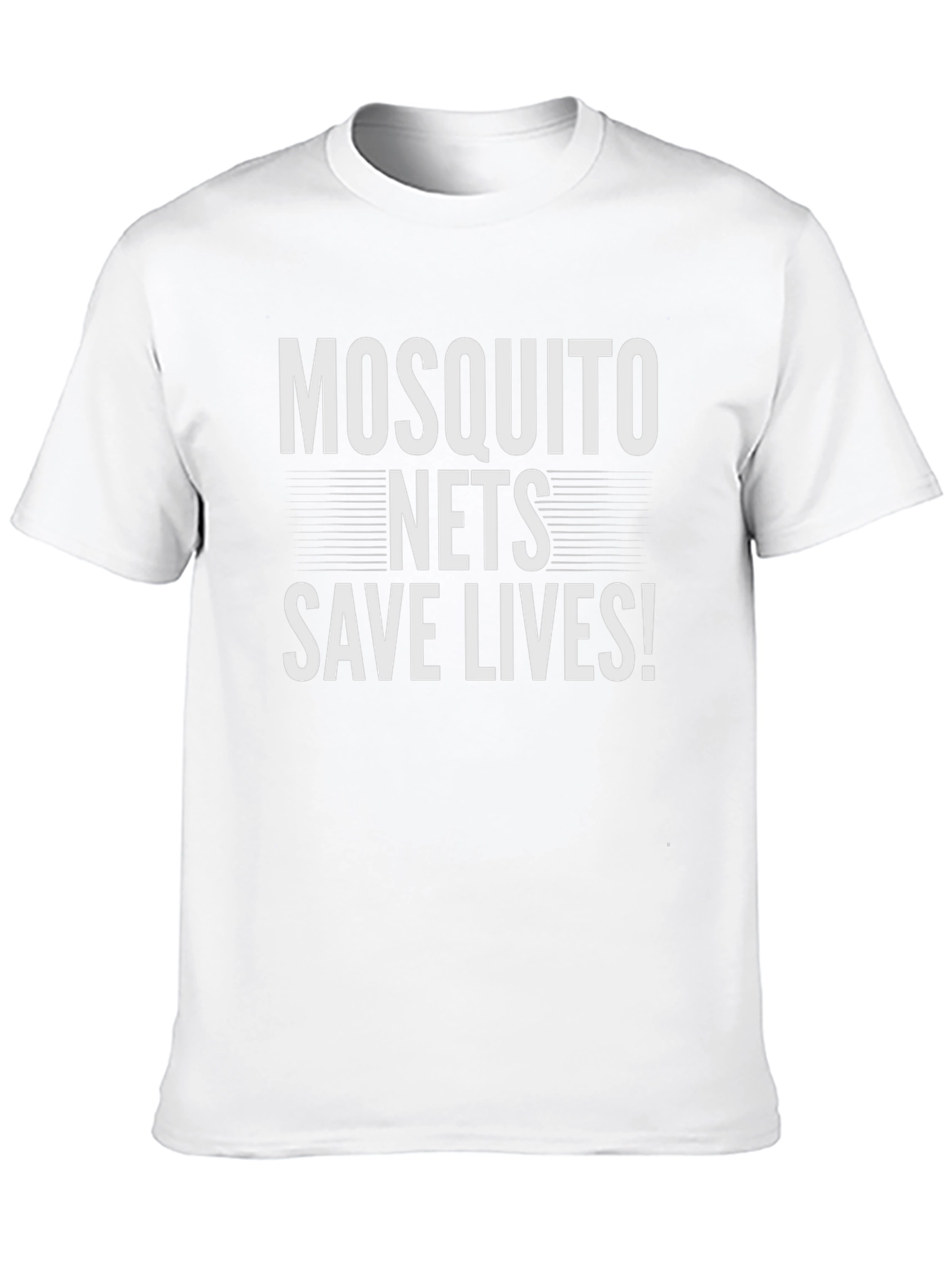 Mosquito Nets Save Lives T-Shirt - Black