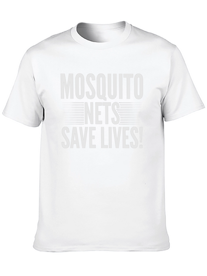 Mosquito Nets Save Lives T-Shirt - Black