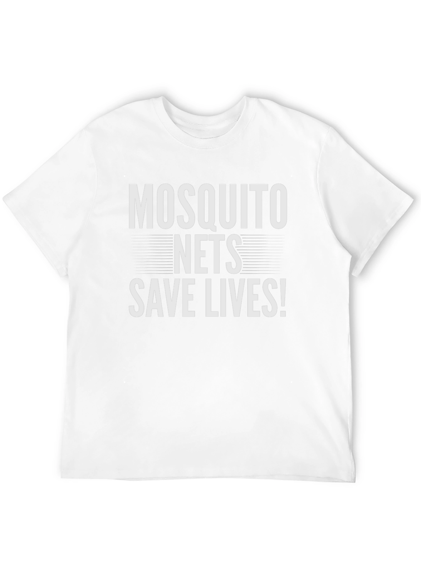 Mosquito Nets Save Lives T-Shirt - Black