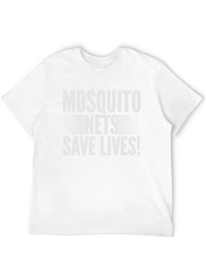 Mosquito Nets Save Lives T-Shirt - Black