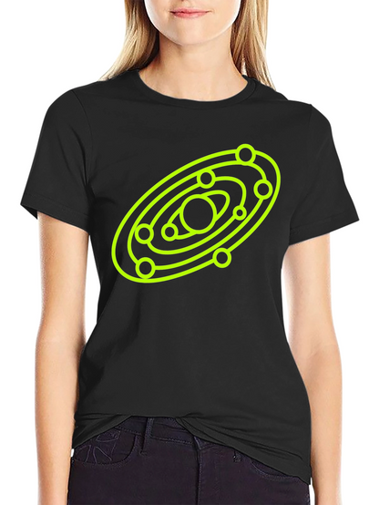 Cosmic Orbit Graphic Tee - Black