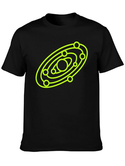 Cosmic Orbit Graphic Tee - Black