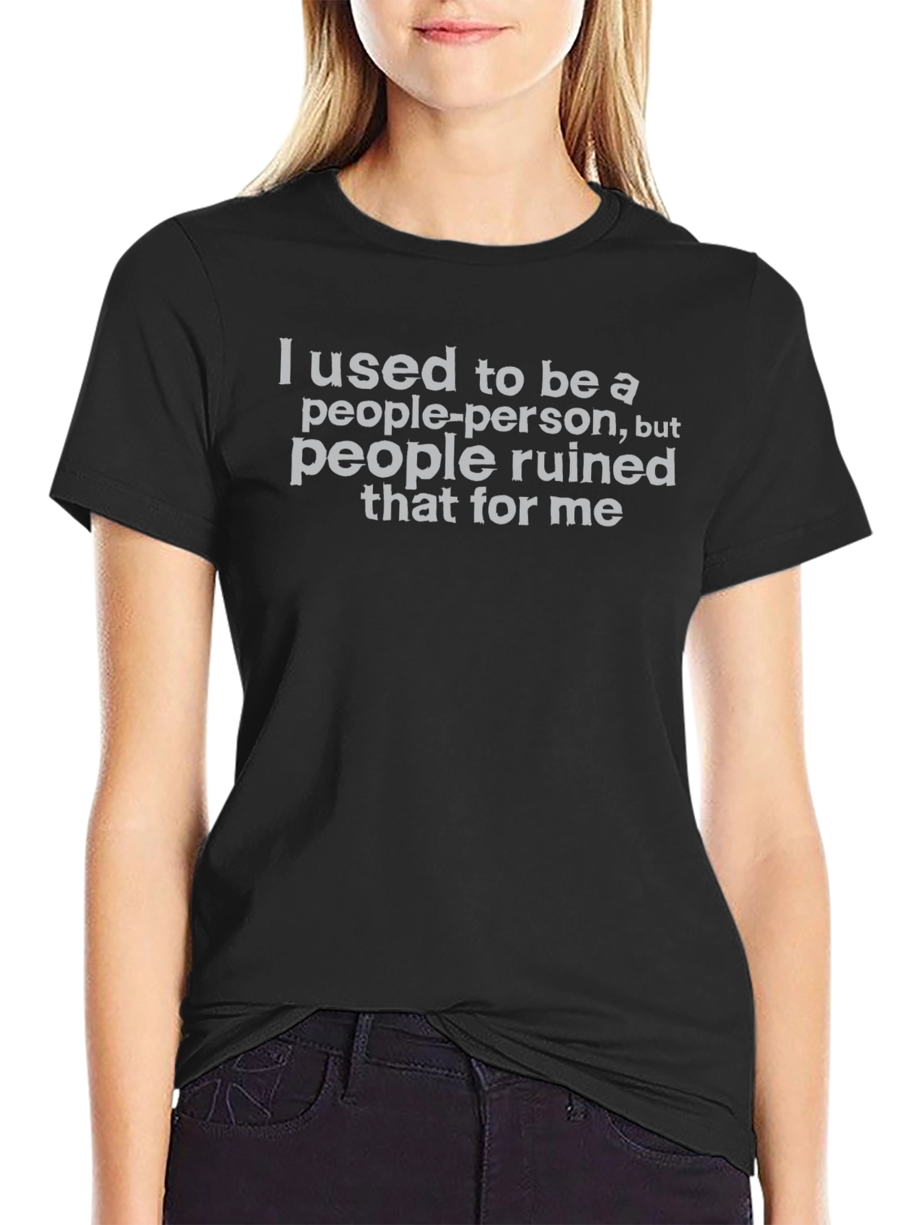 I Used To Be A People Person Graphic Tee