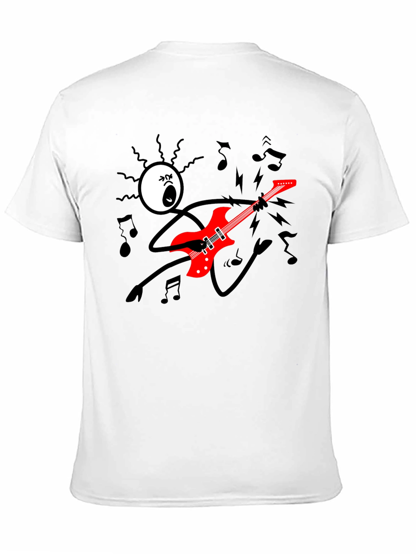 Rock On! Graphic Print Black T-Shirt