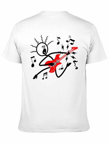 Rock On! Graphic Print Black T-Shirt