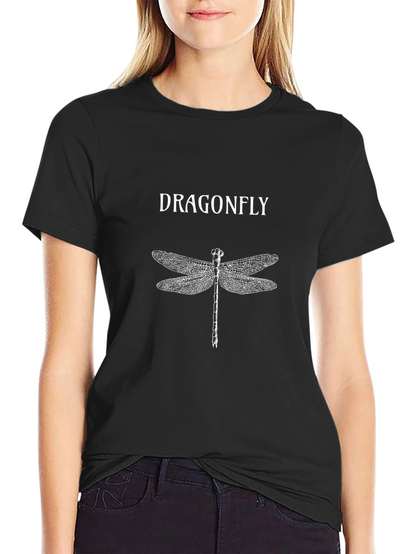 Dragonfly Graphic Print T-Shirt