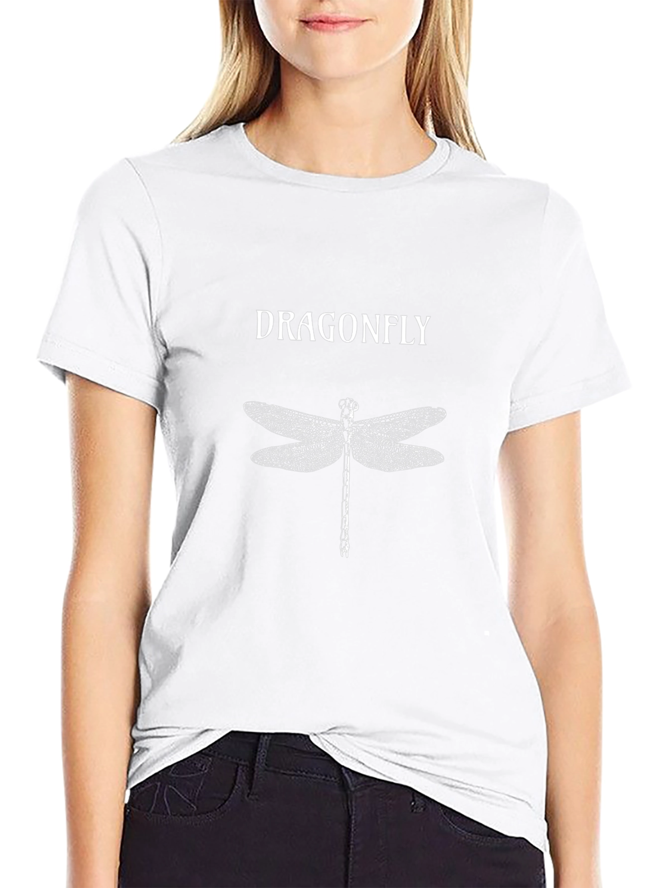 Dragonfly Graphic Print T-Shirt