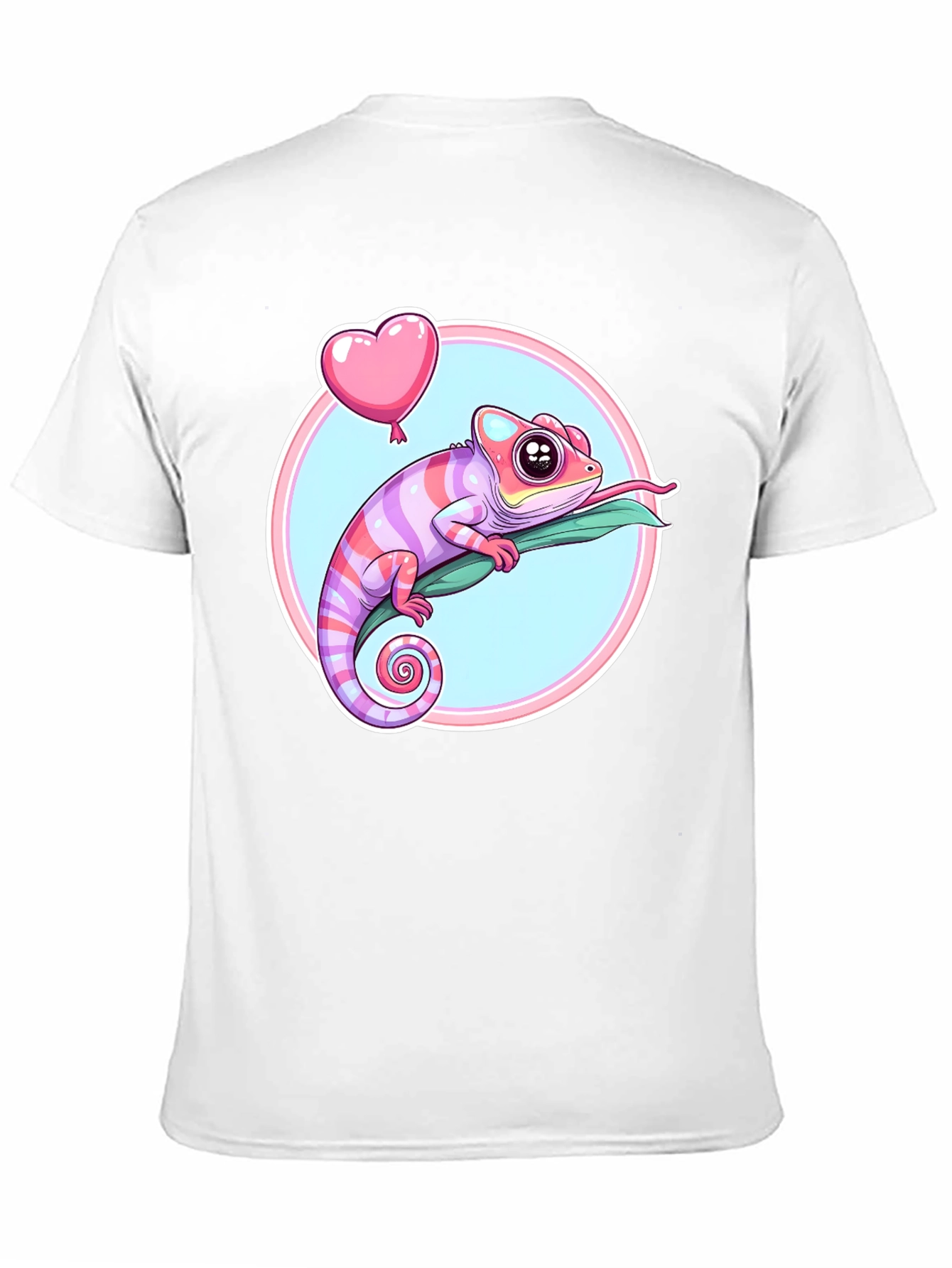 Chameleon Heart Balloon Graphic Tee - Fun & Stylish