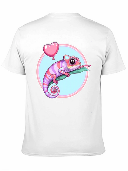 Chameleon Heart Balloon Graphic Tee - Fun & Stylish