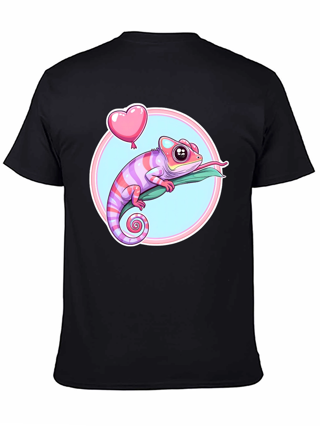 Chameleon Heart Balloon Graphic Tee - Fun & Stylish