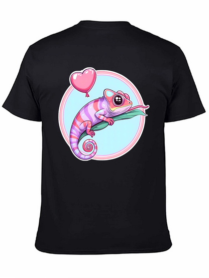 Chameleon Heart Balloon Graphic Tee - Fun & Stylish