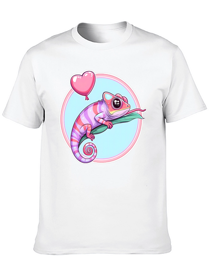 Chameleon Heart Balloon Graphic Tee - Fun & Stylish
