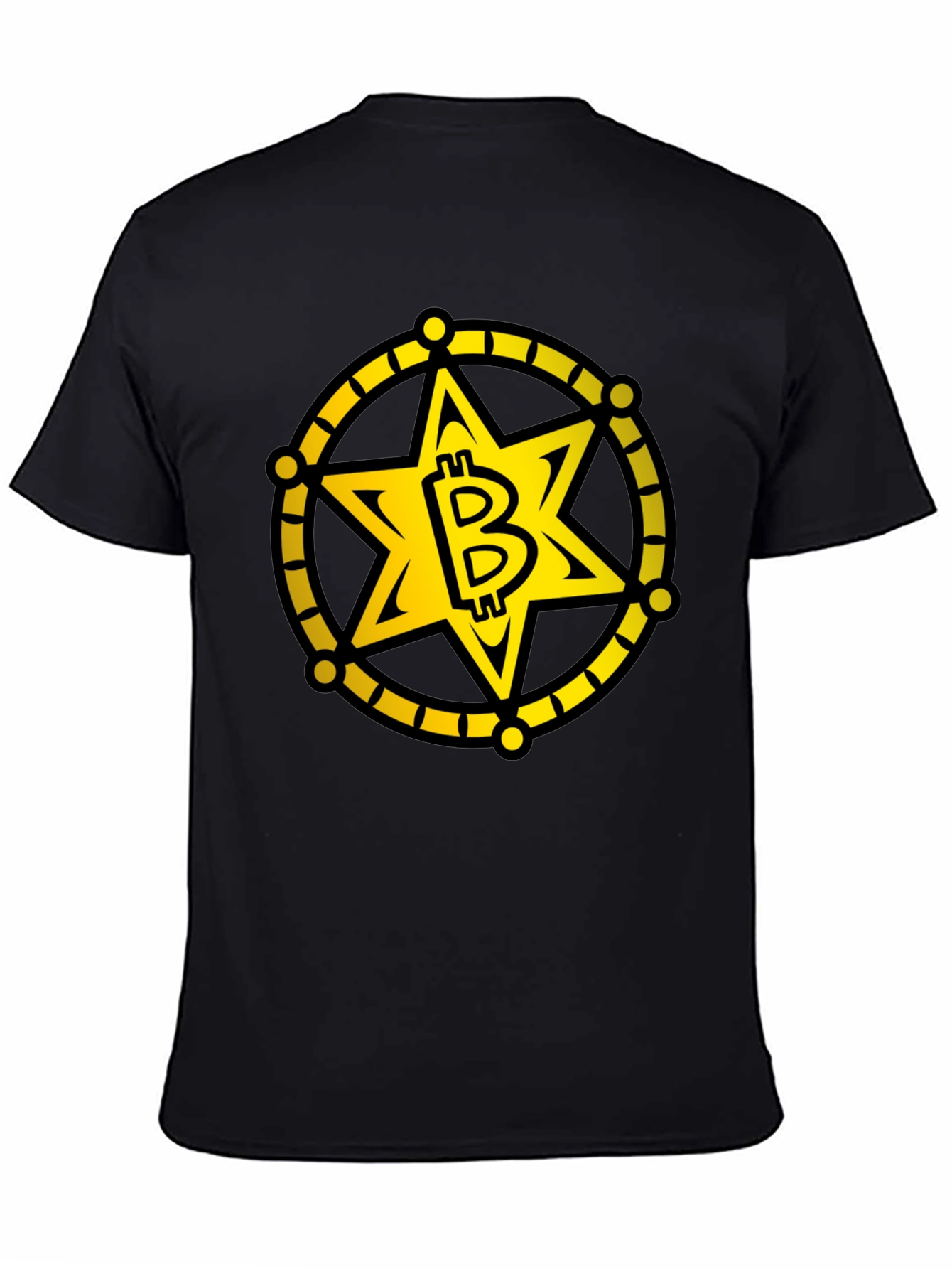 Bitcoin Sheriff Star T-Shirt - Crypto Tee