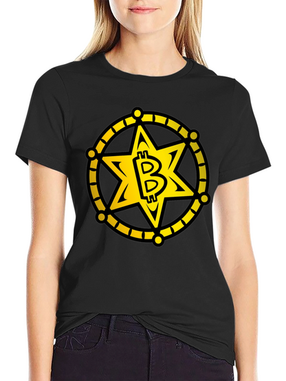 Bitcoin Sheriff Star T-Shirt - Crypto Tee