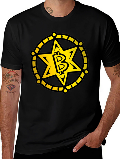 Bitcoin Sheriff Star T-Shirt - Crypto Tee