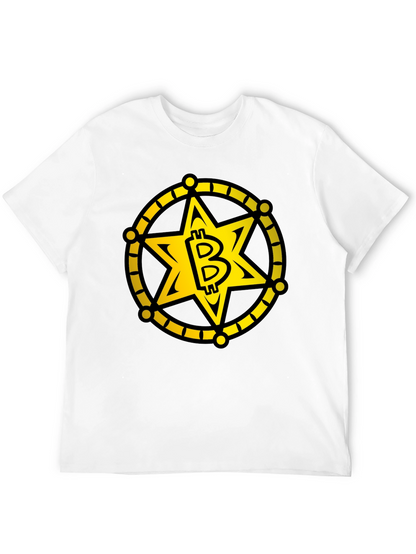 Bitcoin Sheriff Star T-Shirt - Crypto Tee