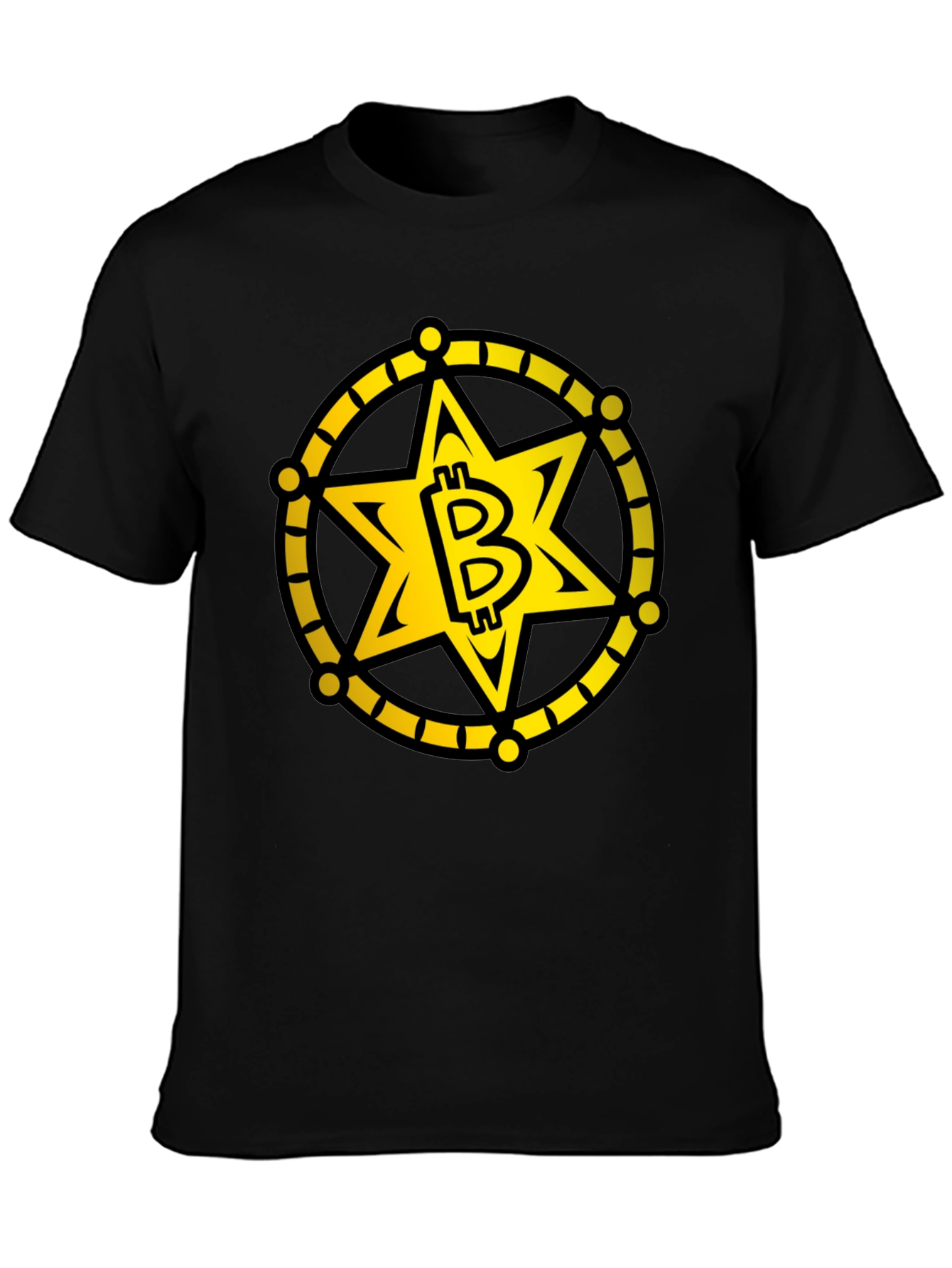 Bitcoin Sheriff Star T-Shirt - Crypto Tee