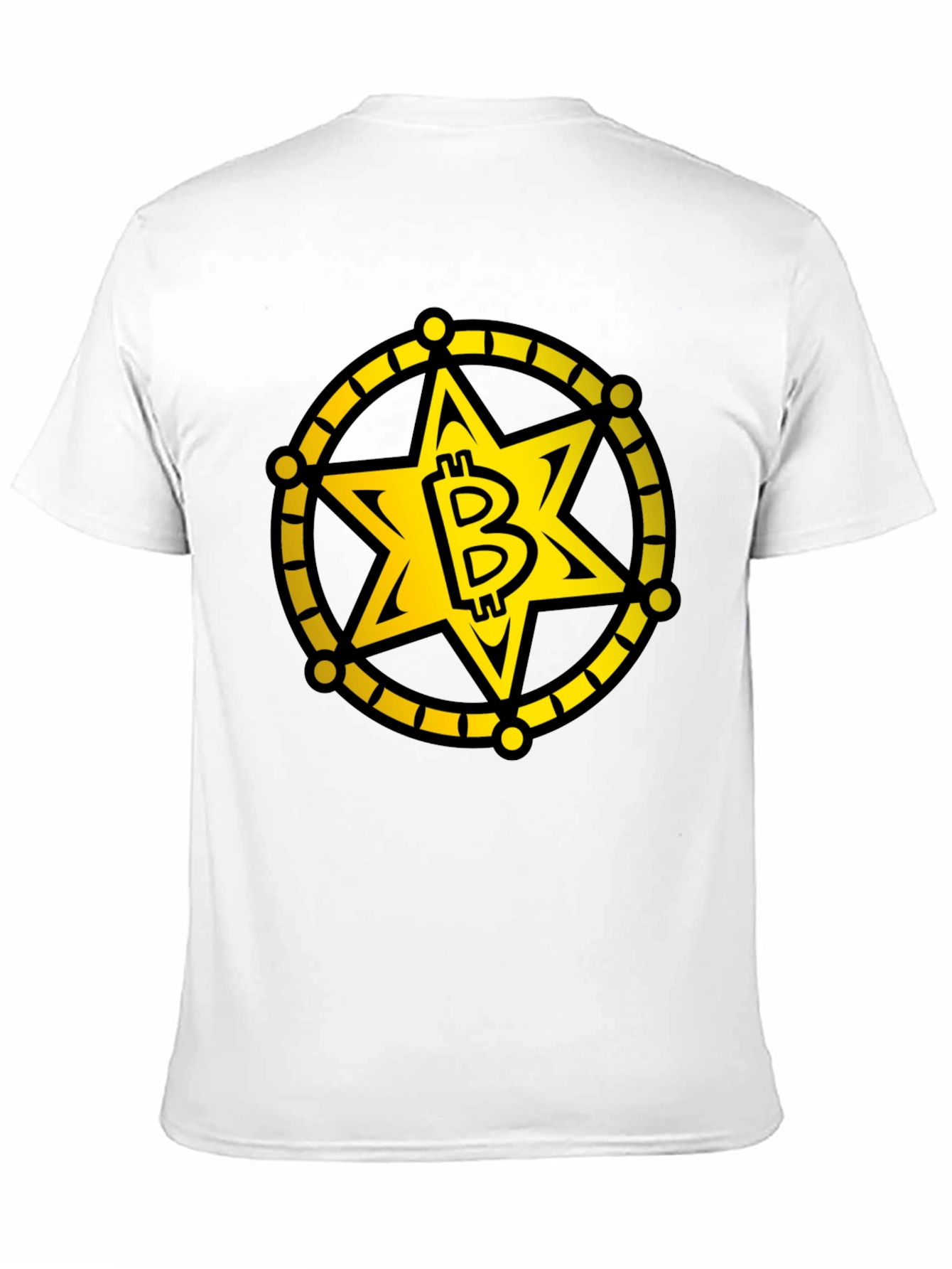 Bitcoin Sheriff Star T-Shirt - Crypto Tee