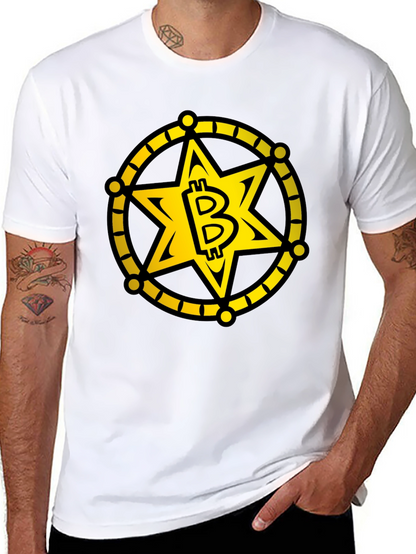 Bitcoin Sheriff Star T-Shirt - Crypto Tee